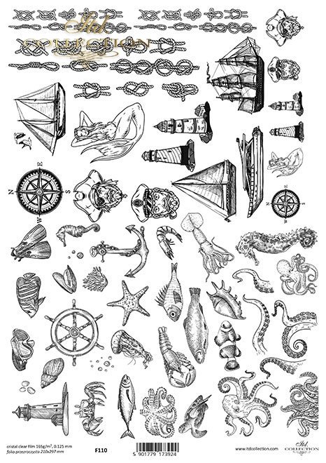 ryby, kraby, morskie elementy, węzły, statki, ośmiornice, macki, muszle*fish, crabs, marine elements, knots, ships, octopus, tentacles, shells*Fische, Krabben, Meereselemente, Knoten, Schiffe, Tintenfisch, Tentakel, Muscheln*peces, cangrejos, elementos ma