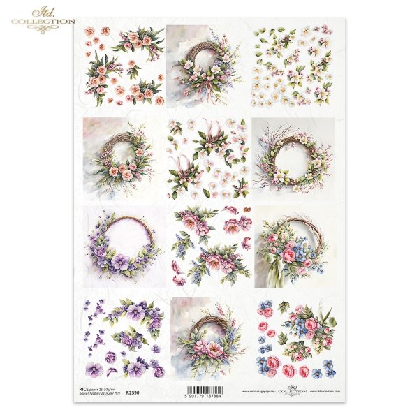 wiosenny bukiet, bukiety, kwiaty, kwiatowy, kolaże, wianek, wianki, wieniec, wieńce, Spring Bouquet, kwiaty 3D, 3D efekt, Spring Bouquet, bouquets, flowers, floral, collage, garland, garlands, wreath, wreaths, 3D flowers, 3D effect