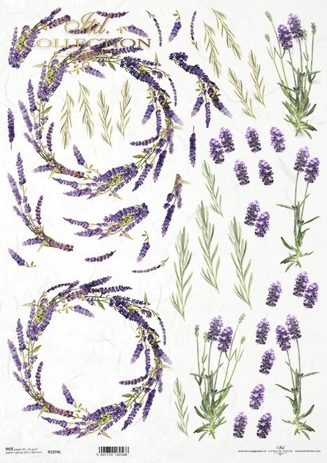 lawenda, wieniec z lawendy*lavender, lavender wreath*Lavendel, Lavendelkranz*lavanda, corona de lavanda