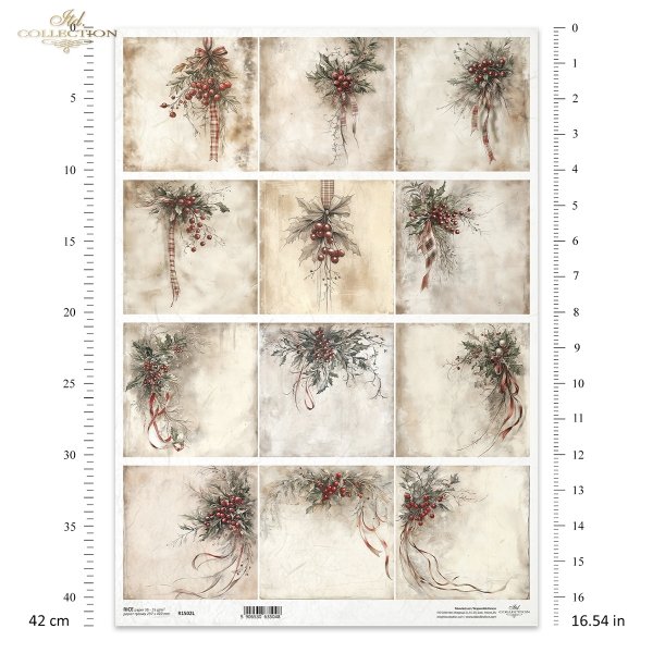 Reispapier A3 für Decoupage R1502L