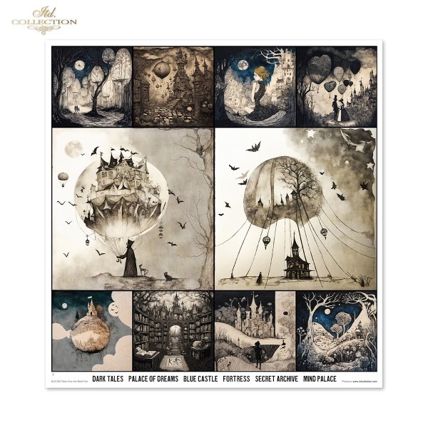 Set von Papieren für Scrapbooking SLS-082 Tales from the Dark Fair