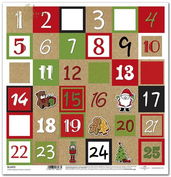 kalendarz, motywy świąteczne*calendar, festive themes*Kalender, festliche Themen*calendario, temas festivos