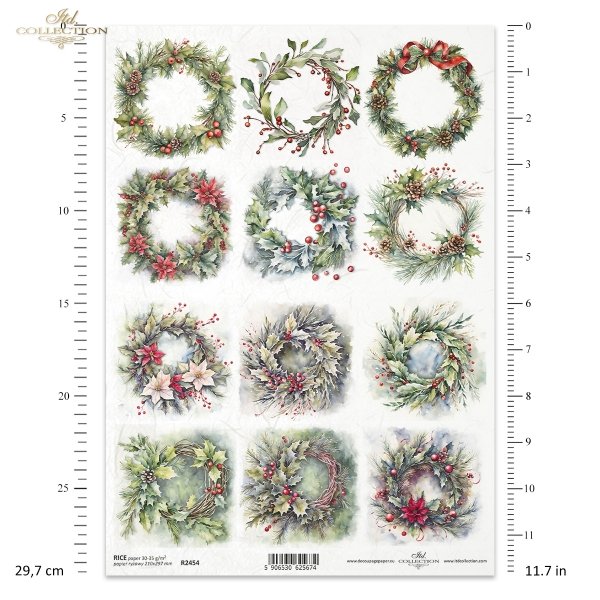 zimowe wianki*winter garlands*Wintergirlanden*guirnaldas de invierno