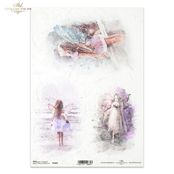 spacer w chmurach, retro, akwarela, akwarele, dziewczynka ze skrzydłami elfów, elf, anioł, aniołek, aniołki, skrzydła, lato, Garden of Dreams, collection walk in the clouds, retro, watercolour, girl with elf wings, elf, angel, summer, Sammlung