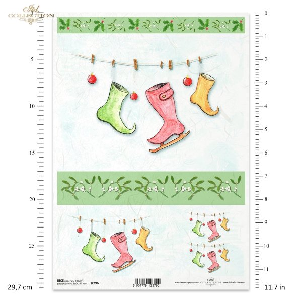 świąteczne stroiki, Boże Narodzenie, świąteczne dekoracje, ostrokrzew, jemioła, łyżwy figurowe, Magda Stanczew, R796, Christmas decorations, holly, mistletoe, figure skates, Weihnachtsdekoration, Weihnachten, Weihnachtsdekoration, Stechpalme, Mistelzweig,