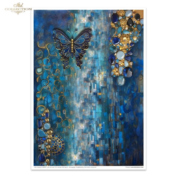 Inspired by Klimt - women, gold, decorative patterns, dragonflies, butterflies, precious stones, mosaics, Art Nouveau motifs