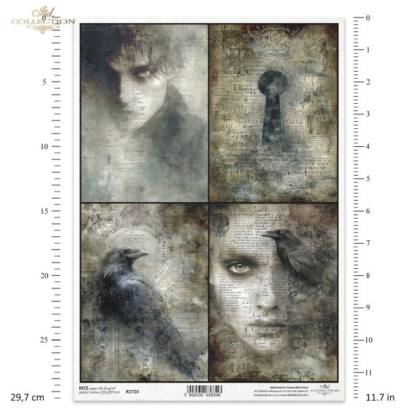 ludzkie twarze, ćmy trupie główki, kruki, nagie drzewa, gotyk, secesja, vintage, melancholia, fantasy*human faces, moths, skulls, ravens, bare trees, Gothic, Art Nouveau, vintage, melancholy, fantasy