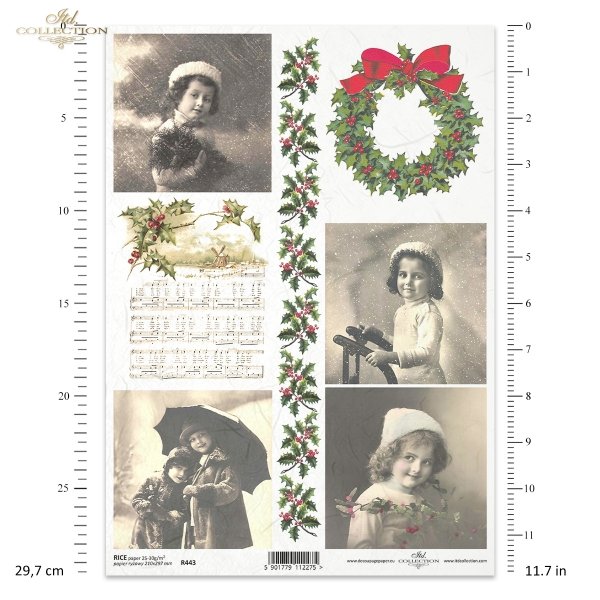 retro, uśmiechnięte buzie, dzieci, dekoracje świąteczne, Bożonarodzeniowe, świąteczny wieniec, szlaczki, ozdoby, towarzyszące Świętom Bożego Narodzenia