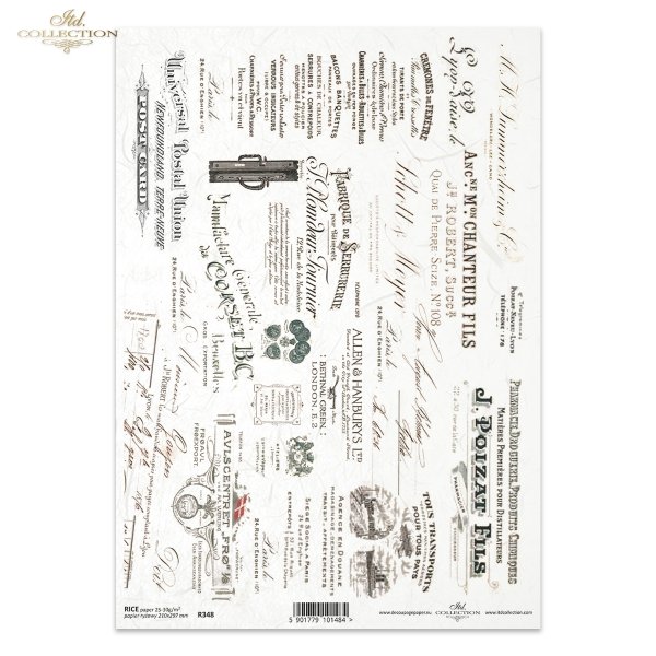 inscriptions, captions, signatures, labels, retro, vintage, R348