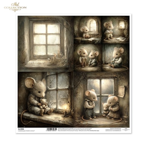 myszki, sielanka, retro, vintage, las, natura, ilustracje, urocze zwierzęta, bajkowe postacie, przytulne wnętrza, życie myszy*Mouse illustrations, mouse world, cozy interiors, fairy tale scenes, fireplaces, mouse burrows, houses, interiors, mouse life 