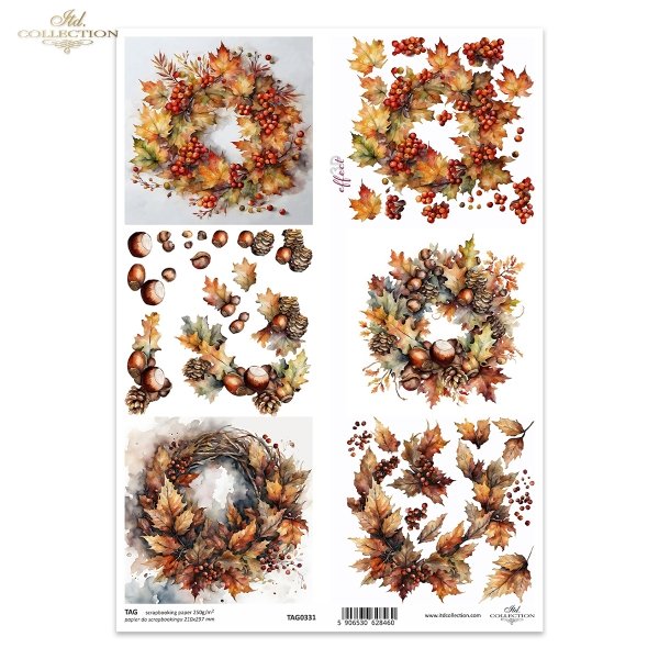 jesienne wianki*autumn wreaths*Herbstgirlanden*guirnaldas de otoño