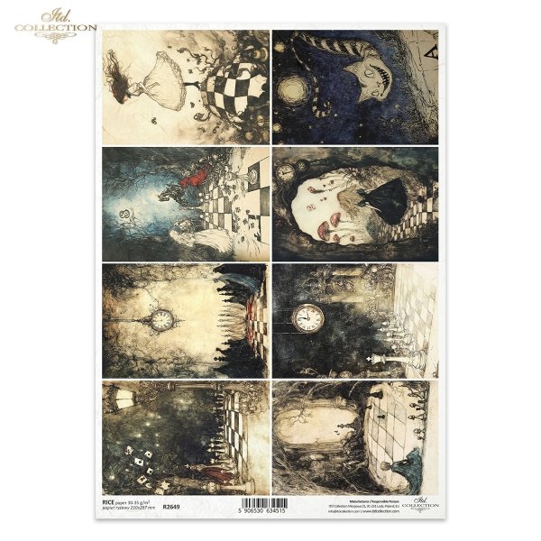 Alicja, szachy, zegarki, widoczki, baśniowe kompozycje, kot, mroczne krajobrazy*Alice, chess, watches, views, fairy-tale compositions, cat, dark landscapes*Alice, Schach, Uhren, Ansichten, märchenhafte Kompositionen, Katze, dunkle Landschaften*Alicia, aje