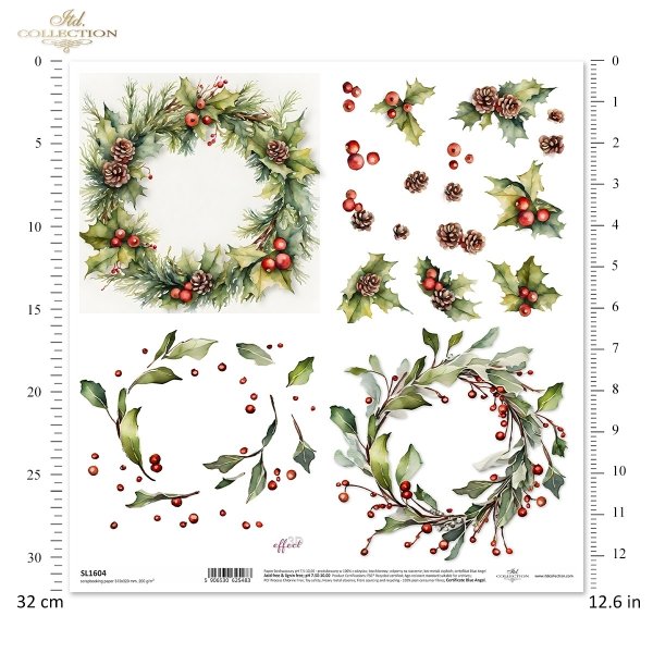 zimowe wianki*winter garlands*Wintergirlanden*guirnaldas de invierno
