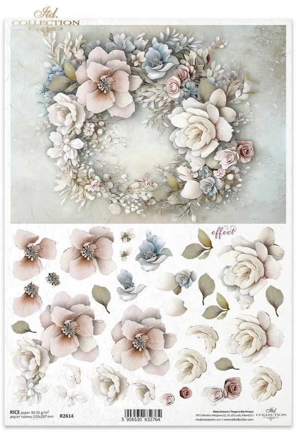 kwiaty 3D 3D flowers 3D-Blumen Flores 3D