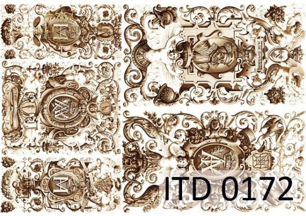 Decoupage paper ITD D0172