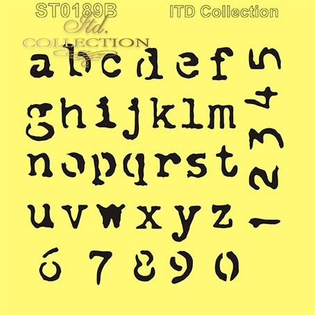 alfabet, czcionki maszynowe, litery*alphabet, machine fonts, letters*Alphabet, Maschinenschriftarten, Buchstaben*alfabeto, fuentes de máquina, letras
