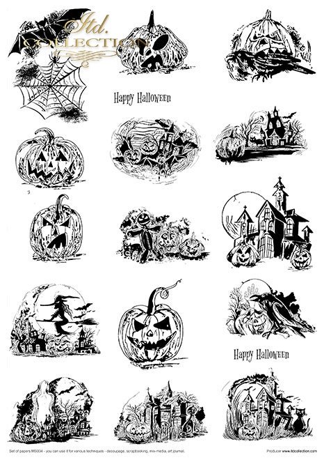 Creative Set MS004 Art Journal Halloween