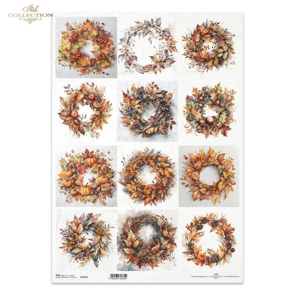 jesienne wianki*autumn wreaths*Herbstgirlanden*guirnaldas de otoño