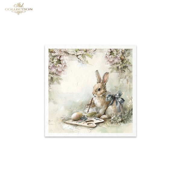  króliki, zające wielkanocne, vintage, akwarela, pisanki, wiosna * rabbits, Easter bunnies, vintage, watercolor, Easter eggs, spring