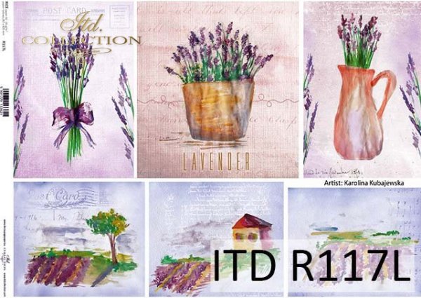 Papier decoupage malarstwo współczesne*Paper decoupage contemporary painting