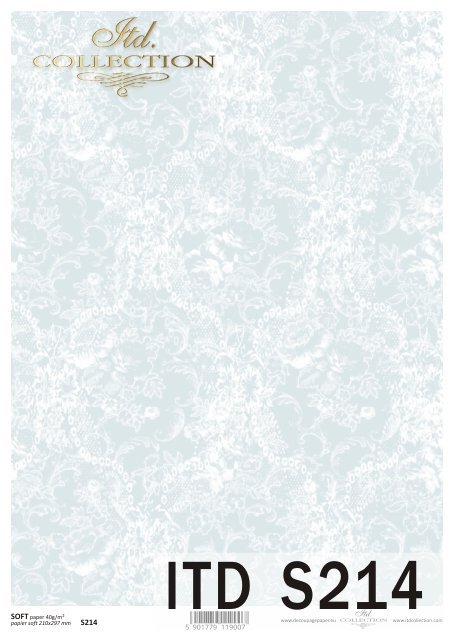 Decoupage paper Soft ITD S0214