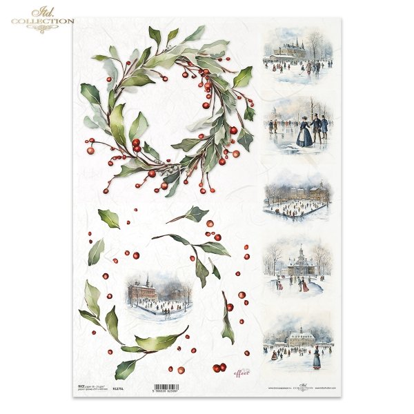 zimowe wianki*winter garlands*Wintergirlanden*guirnaldas de invierno