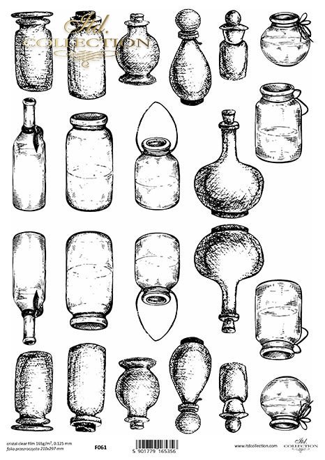 buteleczki, szklane pojemniki*bottles, glass containers*Flaschen, Glasbehälter*botellas, envases de vidrio