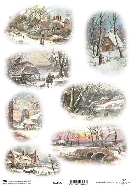 zimowe widoczki, motywy zimowe, domki*winter views, winter motifs, cottages*Winteransichten, Wintermotive, Hütten*vistas de invierno, motivos de invierno, casas de campo