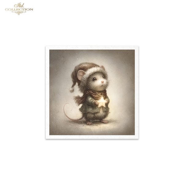 Mouse World - myszy w świątecznych strojach, Boże Narodzenie, ilustracje