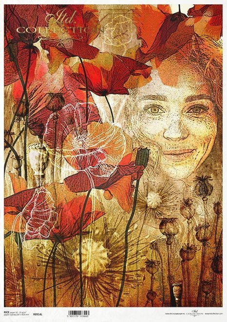  twarz kobiety, rośliny, mak* woman's face, plants, poppy* Gesicht der Frau, Pflanzen, Mohn* cara de mujer, plantas, amapola