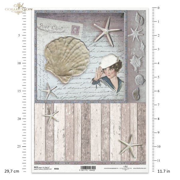 motywy marynistyczn, lato, wakacje, kobieta, kobiety, muszla, rozgwiazda, list, pocztówka, paski, R938, maritime motifs, summer, holiday, woman, women, shell, starfish, letter, postcard, stripes, Maritime Motive, Sommer, Urlaub, Frau, Frauen, Muschel, See
