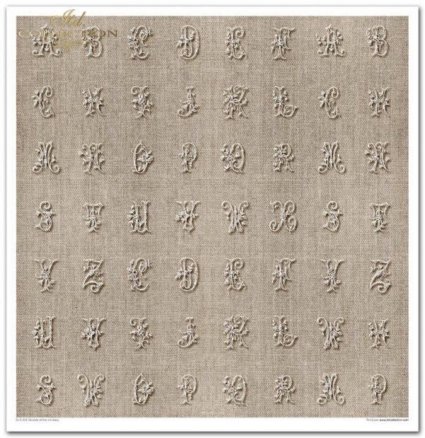 Scrapbooking papers SLS-025 ''Secrets of the old diary'' ---- DISCOUNTED PRODUCT