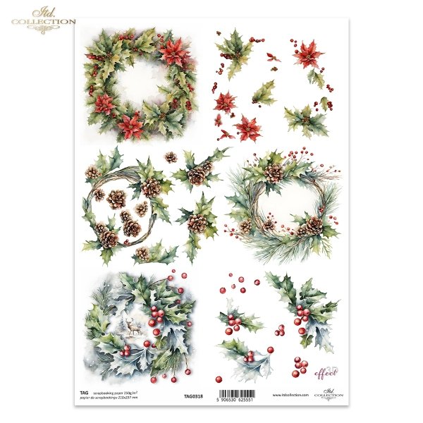 zimowe wianki*winter garlands*Wintergirlanden*guirnaldas de invierno