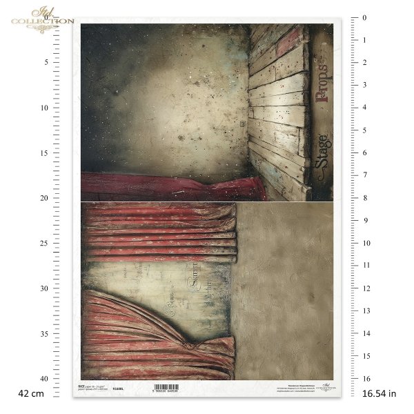 Kurtyna, teatr, scena, vintage, retro, deski, drewno, teatralne rekwizyty, scenografia, stary styl