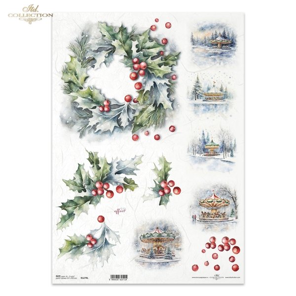 zimowe wianki*winter garlands*Wintergirlanden*guirnaldas de invierno