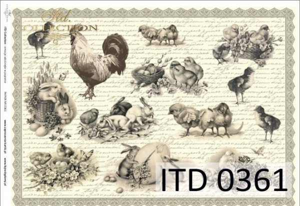 Decoupage paper ITD D0361M