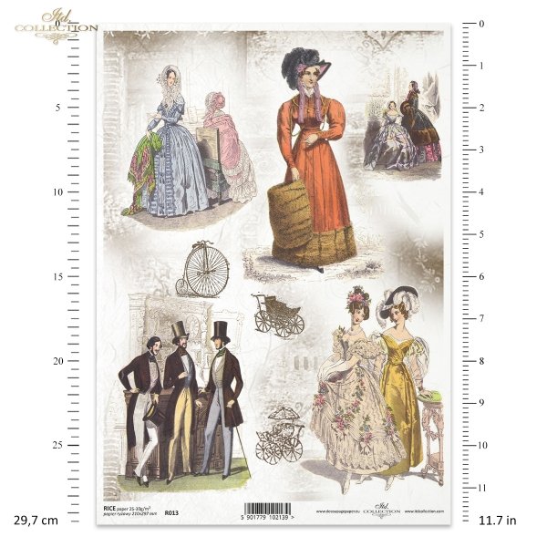 papier ryżowy decoupage - Vintage, moda damska i męska*papel de arroz decoupage - hombres y las mujeres
