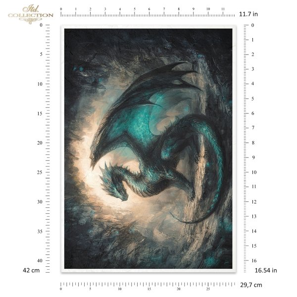 Papier morwowy decoupage FPA3025 seria „An undiscovered magical world” – Nieodkryty magiczny świat * Mulberry decoupage paper FPA3025 „An undiscovered magical world” * Maulbeerpapier für Decoupage FPA3025 – Unentdeckte magische Welt * Papel decoupage more