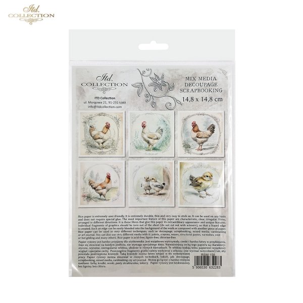 conjunto de papeles de arroz RSM158