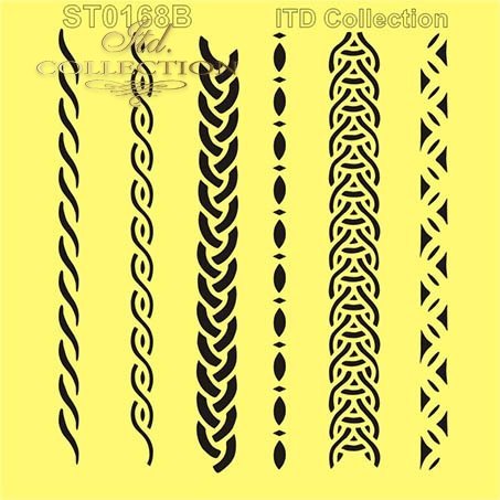 szlaczki, dekory, ornamenty