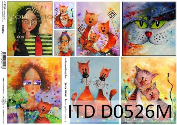 papel decoupage clásico D0526M