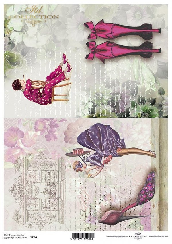 Papel Decoupage Soft S0254