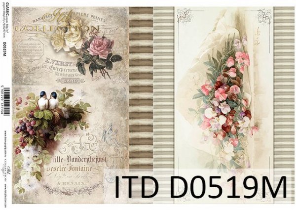 papel decoupage clásico D0519M