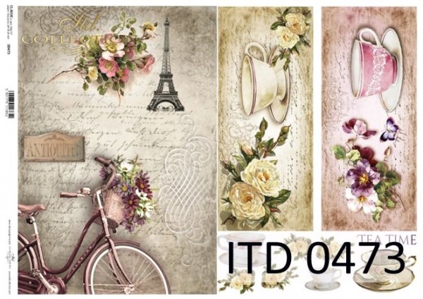 papel decoupage clásico D0473M