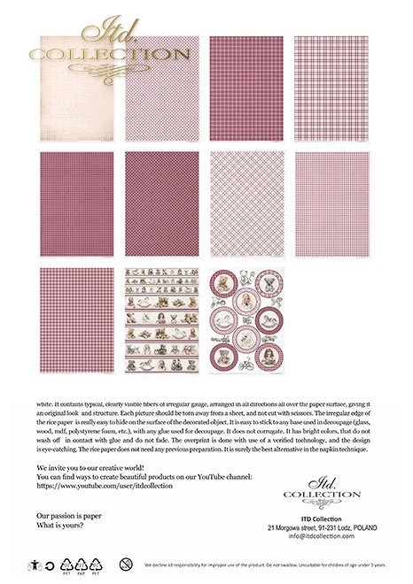 Seria - Childhood memories - PINK*Series - Childhood memories - PINK*Serie - Erinnerungen an die Kindheit - PINK*Serie - Recuerdos de la infancia - ROSA