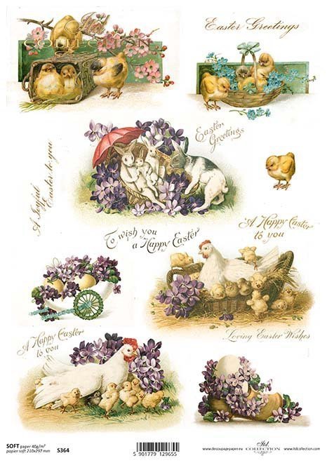 Decoupagepapier SOFT*Papír Decoupage SOFT*Papel Decoupage SOFT