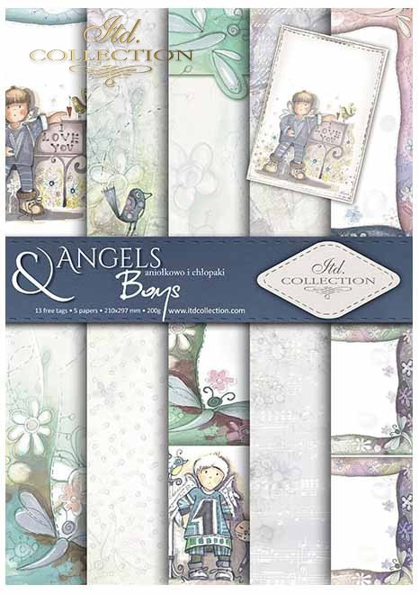 Papeles Scrapbooking SCRAP-031 ''Ángeles y Chicos''