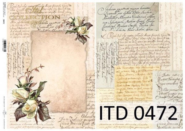 papel decoupage clásico D0472M