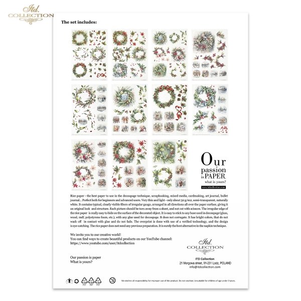 Conjunto Creativo RP073 - Winter Wreath