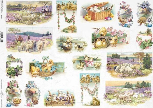 papel de arroz decoupage Pascua*Decoupage Reispapier Ostern*декупаж рисовая бумага Пасха